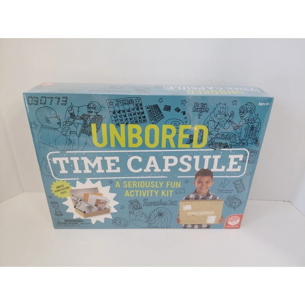 Unbored TIME CAPSULE A Seriously Fun Activity Kit MindWare Ages 8+ Sealed NEW